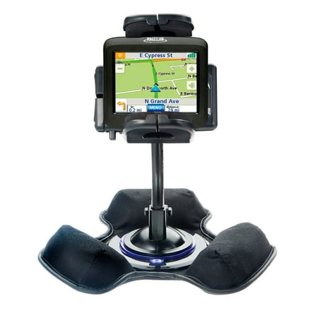 Bean Bag Dashboard Mount - Car / Truck Vehicle Holder Mounting System for Magellan Roadmate 1200 Includes Unique Flexible Windshield Suction and Universal Dashboard Mount Option