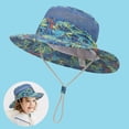 thumbnail image 2 of Gubotare Beach Hats for Kids Kids Sun Hat UPF 50+ Boy Girl Protection Hat Wide Brim Beach Hats with Mesh and Adjustable Chin Strap (Sky Blue,Size 2-7 Years), 2 of 4