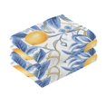 thumbnail image 2 of Lemons and Blue Leaves 2 PCs Cotton Hand Towels Absorbent Face Towel Soft Breathable Towel Set for Bathroom Kitchen Hotel Gym Decoration, 2 of 8