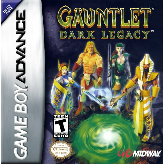 Restored Gauntlet: Dark Legacy (Nintendo GameBoy Advance, 2002) Fighting Game (Refurbished)