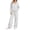 White, variant on vdgthytj Womens Sweatsuits 2 Piece Set Full Zip Drawstring Hooded Jackets Wide Leg Pants Fall Winter Athleisure Tracksuits(X-Large,White)