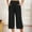 Black, variant on FRSASU Capri Leggings for Women Plus Size High Waisted Lounge Flowy Workout Yoga Pants Wide Leg Cropped Trouser with Pockets Red