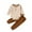 Brown, variant on Diufon Newborn Baby Boy Girl Clothes Sets Infant Knitted Long Sleeve Warm Bodysuit and Drawstring Pants Outfits