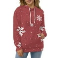 thumbnail image 4 of Christmas Snowflake Deer Men's Women New Sweatshirt Hoodie Men's Plus Size Sweatshirt Hooded Sweatshirt 3d Printed Street Men's Cloth, 4 of 6