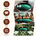 thumbnail image 7 of Green Fruit Round Tablecloth, Fitted Table Cover with Elastic for 55"-60" Round Tables, Modern Minimalist Decor Black Background Table Cloth Outdoor Indoor Dinning Party Waterproof Tablecloths, 7 of 7