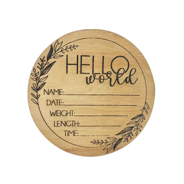 Lanhui 10ml World Birth Announcement Sign Wooden Plaque For Baby Name And Birth Detai Walmart Com Walmart Com