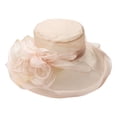 thumbnail image 1 of Chapeau de Mariage Mode Organza Église Fascinateur Fête de Thé, 1 of 2