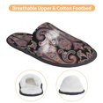 thumbnail image 3 of Slippers for Women/Men - Paisley Pattern No.90118 Soft Plush Warm Slip-on Slippers House Slippers Indoor House Shoes, 3 of 5