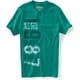 thumbnail image 1 of Aeropostale Aero Camiseta gráfica para hombre, verde, extra pequeña, 1 of 1