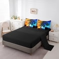 thumbnail image 3 of Tree of Life Comforter Set Bed in a Bag 7 Pieces Full,Nature Botanical Tree Bedding Set,Magic Tree Gothic Style (Comforter+Fitted+Flat Sheet+2 Pillowcases+2 Throw Pillow Covers), 3 of 5