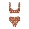 thumbnail image 5 of Daiia Cute Poodle Dog Women's Bikini Set Two Piece Swimsuit High Waisted Bikini Adjustable Straps Bikini Perfect for Beach, Pool, and Summer Vacation-Small, 5 of 9