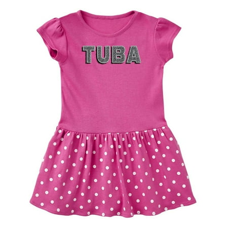 

Inktastic Tuba Gray Patterned Text Gift Baby Girl Dress