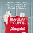 thumbnail image 6 of August Organic Cotton Combo Regular and Super Tampons, 24 Count, 6 of 10