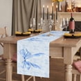 thumbnail image 2 of Table Runners 70 Inches Long Dress Scarves, Cute Bow Farmhouse Coffee/Dining/Kitchen Table Decor, Holiday Table Runner, Blue Bowknot Minimalist Solid Color 13x70 Inch, 2 of 9