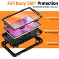 thumbnail image 5 of for Lenovo Tab One 8.7/ Tab K9 Case 8.7 inch 2025, 360 Rotating Shockproof Cover with Stand, Handle, Shoulder Strap, Black, 5 of 7