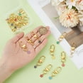 thumbnail image 3 of 20 llaveros de flores de aleación de esmalte de 10 colores, 45 mm, con diseño de margaritas, llaveros estéticos., 3 of 5