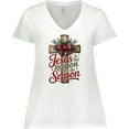 thumbnail image 3 of Inktastic Jesus is the Reason for the Season Christian Cross Women's Plus Size V-Neck T-Shirt, 3 of 5