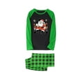 thumbnail image 2 of Odeerbi Christmas Pajamas for Family Holiday Long Sleeve Family Christmas Pajamas Matching Sets Mom Plaid Printed Tops Pants Set Two-Piece Sleepwear Xmas Family Matching PJs Set Multicolor, 2 of 3