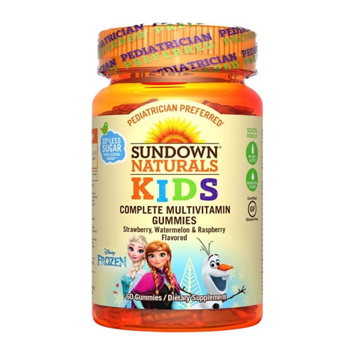 Sundown Naturals Kids Disney Frozen Multivitamin Gummies, 60 Ea