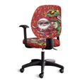 thumbnail image 2 of FKELYI Office Chair Covers Backrest Covers & Cushion Seat Covers Funny Santa Claus Dinosaur Musical Note Print Desk Chair Protective Slip Covers for Home Office Decoration, 2 of 7