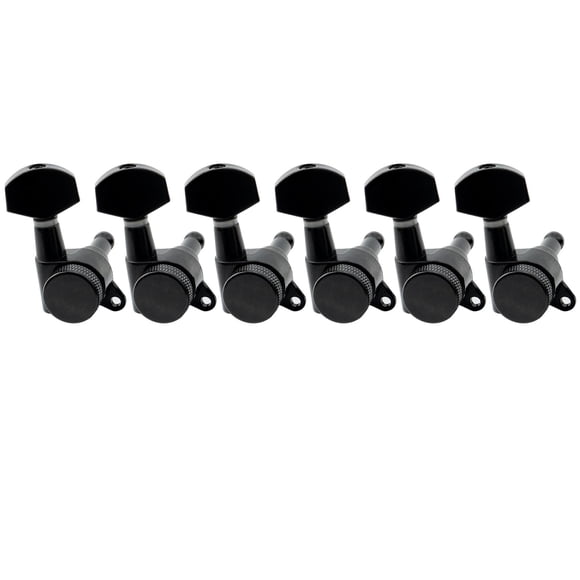 Afinadores con cierre de guitarra Musiclily Pro 6 in Line para Strat Black