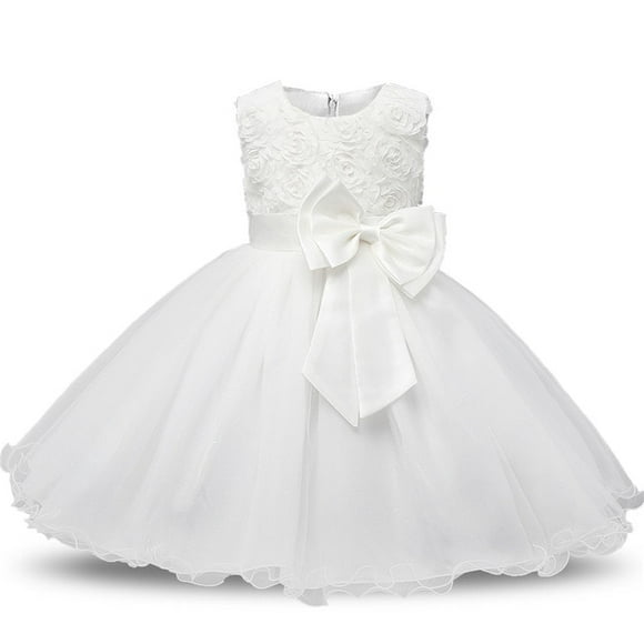 AAMILIFE Robe Fleur Princesse Fille Tutu Mariage Anniversaire Fête Robe Enfant Costume Enfants