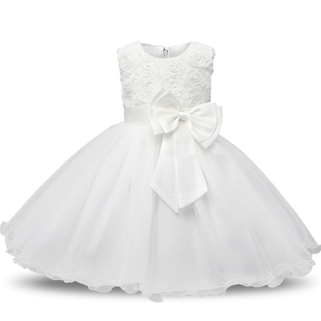 AAMILIFE Robe Fleur Princesse Fille Tutu Mariage Anniversaire Fête Robe Enfant Costume Enfants