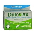 thumbnail image 2 of Dulcolax Medicated Laxative Suppositories Relief Constipation, 16ct, 2-Pack, 2 of 2