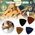 thumbnail image 4 of Leather Picks for Ukulele, Guitar And Bass by Lohanu, 4pcs Guitar Accessories for Adults, Soft Finger Picks Ukulele, Produces Richer Warmer Natural Tone, 4 of 7