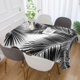 thumbnail image 5 of Tropical Palm Leaves Rectangle Tablecloth, Dust Proof Anti Wrinkle Wipeable Table Cloth Tabletop for of Dinner Kitchen Wedding Holiday Party 60"x90" Home Decor, 5 of 7