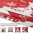 thumbnail image 3 of Christmas Throw Pillow Cover, 4 Pcs Throw Pillow Case Cotton Linen Vintage Cushion Cover, 3 of 8