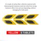 thumbnail image 5 of Riwesomey Pegatina reflectante de carcasa de coche de 6 piezas, pegatinas antideslizantes de fibra de carbono, decoración anticolisión para automóvil, Automoción decorativa y accesorios Amarillo Riwesomey VI017626-04B, 5 of 6