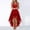 Red, variant on Elegant Women's Dress for Weddings and Festive Occasions - Sleeveless Bridesmaid Dress with Timeless Evening
