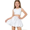 thumbnail image 6 of TBWNWG Girls Summer Shorts Playful Ruffle Skirt With Pockets for Toddler And Kids Casual Outdoor Everyday Outfit for Girls School Ready,Size 5-6 Years, 6 of 7