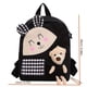 thumbnail image 2 of 1pc Children's Cartoon Rabbit Plaid Backpack With Plush Teddy Bear, Sweet Cute Lightweight Backpack Casual Travel Backpack Kindergarten Kids School Bag, 2 of 4