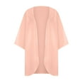 thumbnail image 4 of Summer Saving Clearance AXXD Beach Cover Ups For Women 2024 Plus Size Puff Sleeve Kimono Cardigan Loose Chiffon Cover Up Tops, 4 of 8