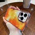 thumbnail image 6 of Compatible with iPhone 14 Pro Max Case for Women Girls,Luxury Shiny Fashion Gradient Glitter Bling Cute Clear Acrylic Plate Shockproof Watercolor Case for iPhone 14 Pro Max(Ink Yellow), 6 of 10