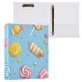 thumbnail image 3 of Many Candies 3 Ring Binders 1.5 inch Hardcover File Folders with Interior Pockets A4 Size Organizer for School Office Hospital, 3 of 8
