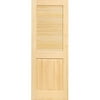 Kimberly Bay Louvered Solid Wood Unfinished Slab Standard Door