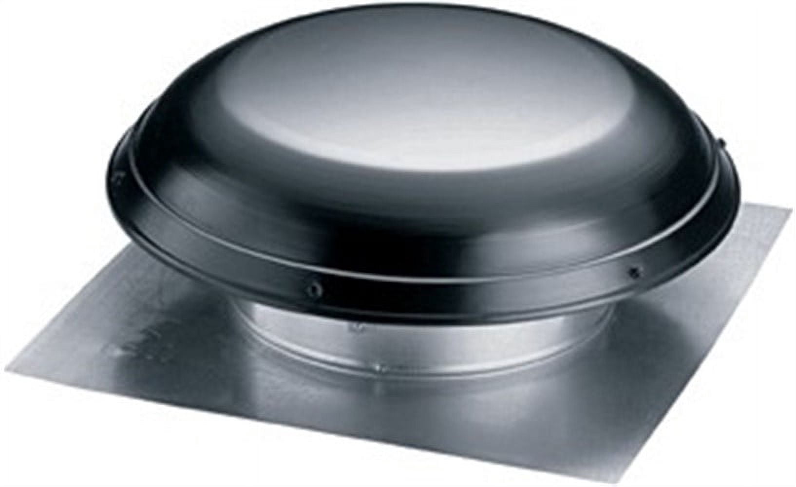 Air Vent 53833 RV28ML Metal Dome Roof Mounted Power Attic Ventilator - Gray