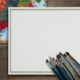 thumbnail image 2 of Kate and Laurel Blank Framed Canvas for Wall, 18 x 24, White, Sleek Modern Empty Canvas for Painting Your Own Art, Premium Canvas Already Framed, 2 of 6