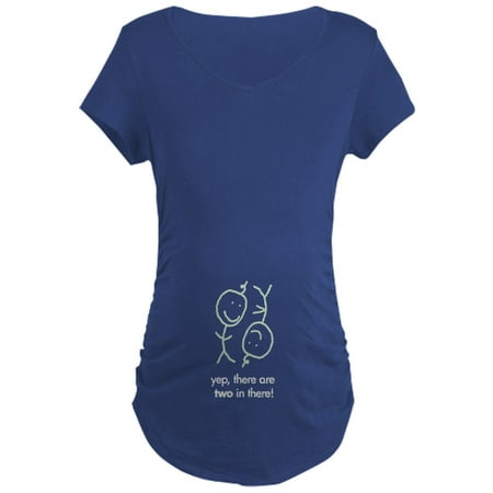 

CafePress - There Are 2 In There! Maternity Dark T Shirt - Maternity Dark T-Shirt