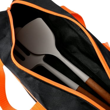 Whitbeach Grill Bag,Barbecue Tool Storage Bag Grill Accessories Bag Picnic Barbecue Tableware Carry Bag