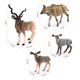 thumbnail image 3 of Set de figuras Kudu Antelope, 4 piezas, PVC, realista, animal salvaje, 3 of 3