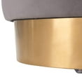 thumbnail image 2 of Safavieh Couture Brynlee Swivel Accent Chair - 29.7" W x 27.2" L x 29.7" H Slate Grey/Gold, 2 of 6