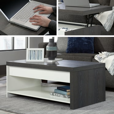Sauder Hudson Court Lift Top Coffee Table, Charcoal Ash Finish