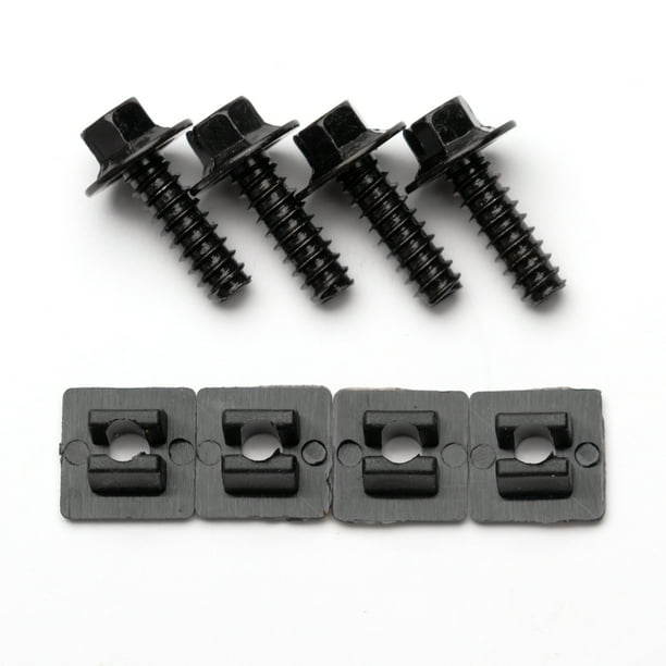 Auto Drive 8 Piece OEM Automotive License Plate Fasteners, 93371W