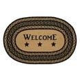 thumbnail image 2 of VHC Brands Farmhouse Primitive Jute Black Accent Rug Rect Stencil Stars Welcome w/ Pad 20"x30", 2 of 11