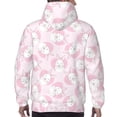 thumbnail image 7 of Pofeuu Cute Rabbit Print Mens Casual Hooded Collar Drawstring Hoodies Pullover Sweatshirts Casual Long Sleeve Shirts-Large, 7 of 7