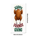 thumbnail image 3 of Autumn Leaves Happy Friendsgiving Turkey Banner for Thanksgiving Celebration Fall Party Indoor Decor, 3 of 8